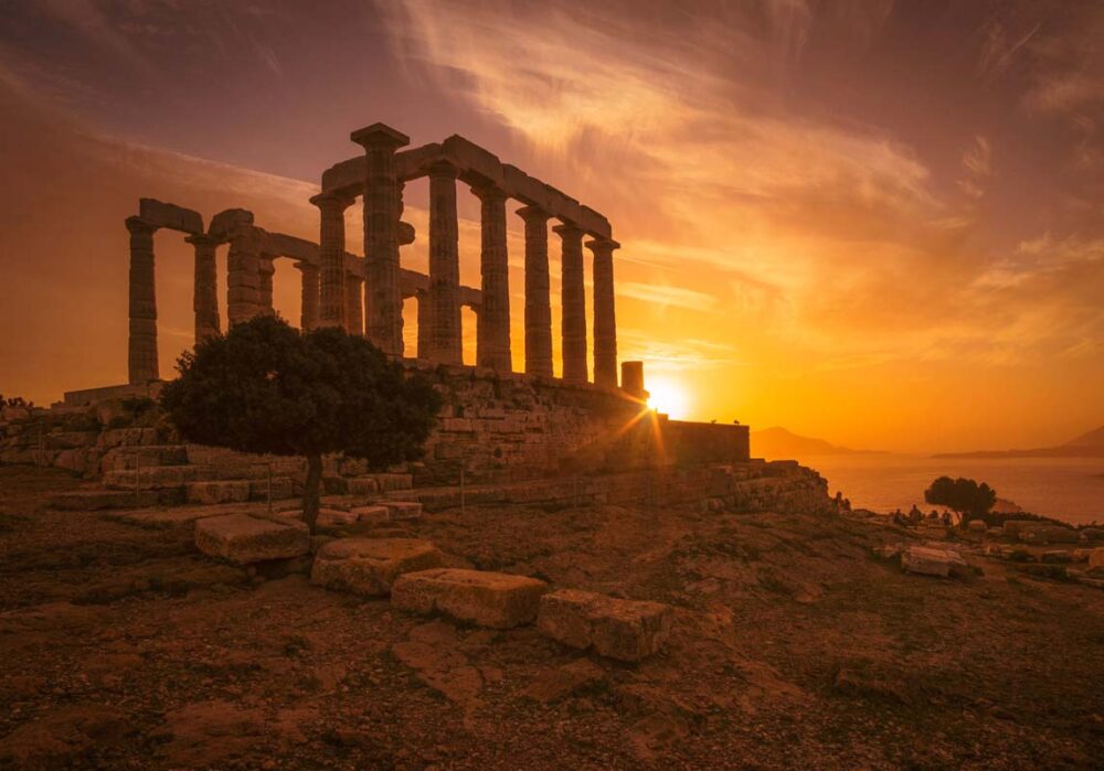 Καμβάς Ναός του Ποσειδώνα, Σούνιο 10.050.009